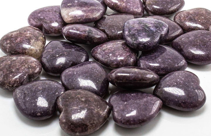 Lepidolite Pocket Heart