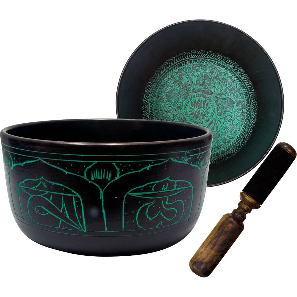 Five Dhyani Buddhas Singing Bowl - 7.5"