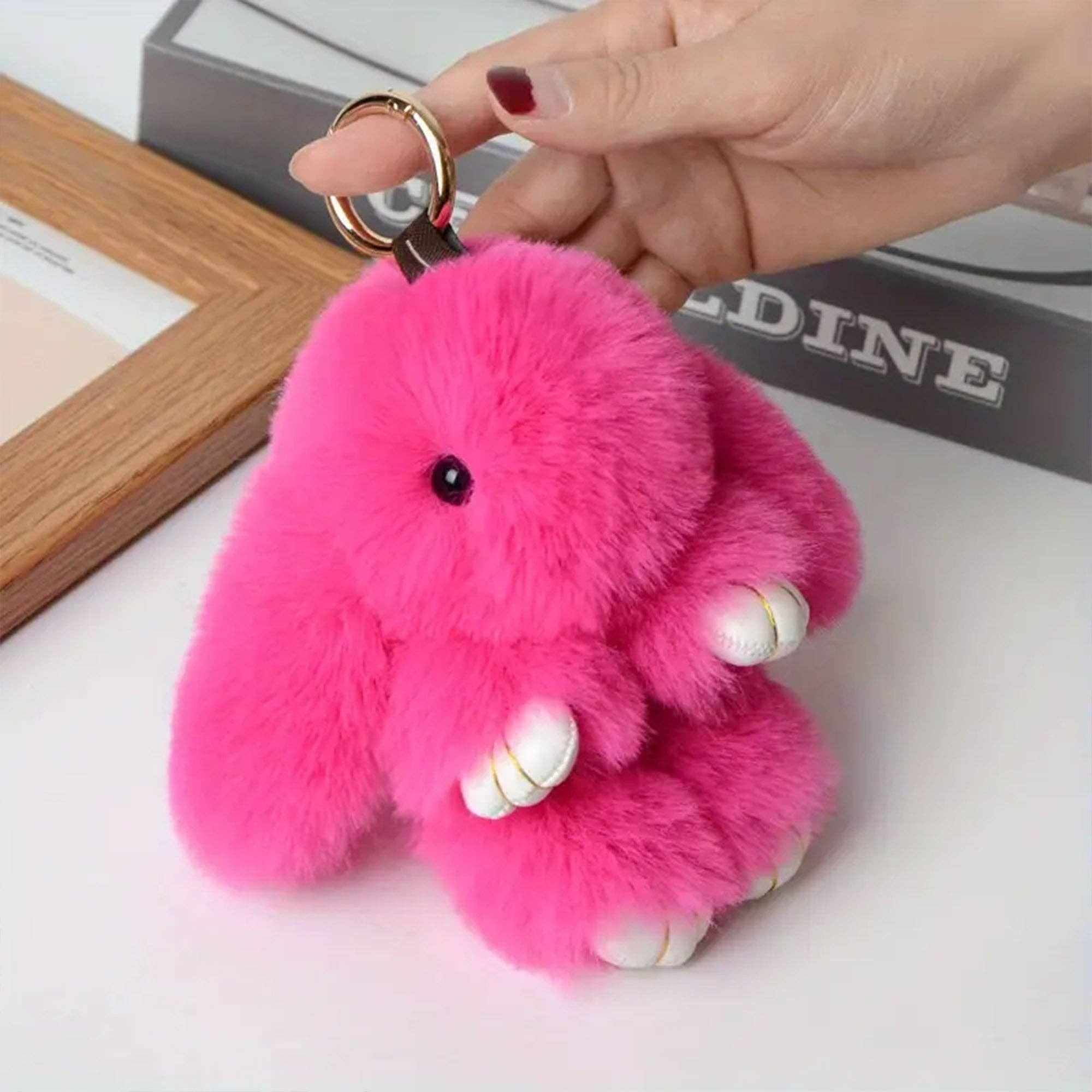 The Faux Fur Bunny Keychain 2