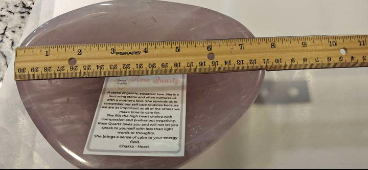 Rose Quartz Charging Bowl – Large Specimen | 7.5"