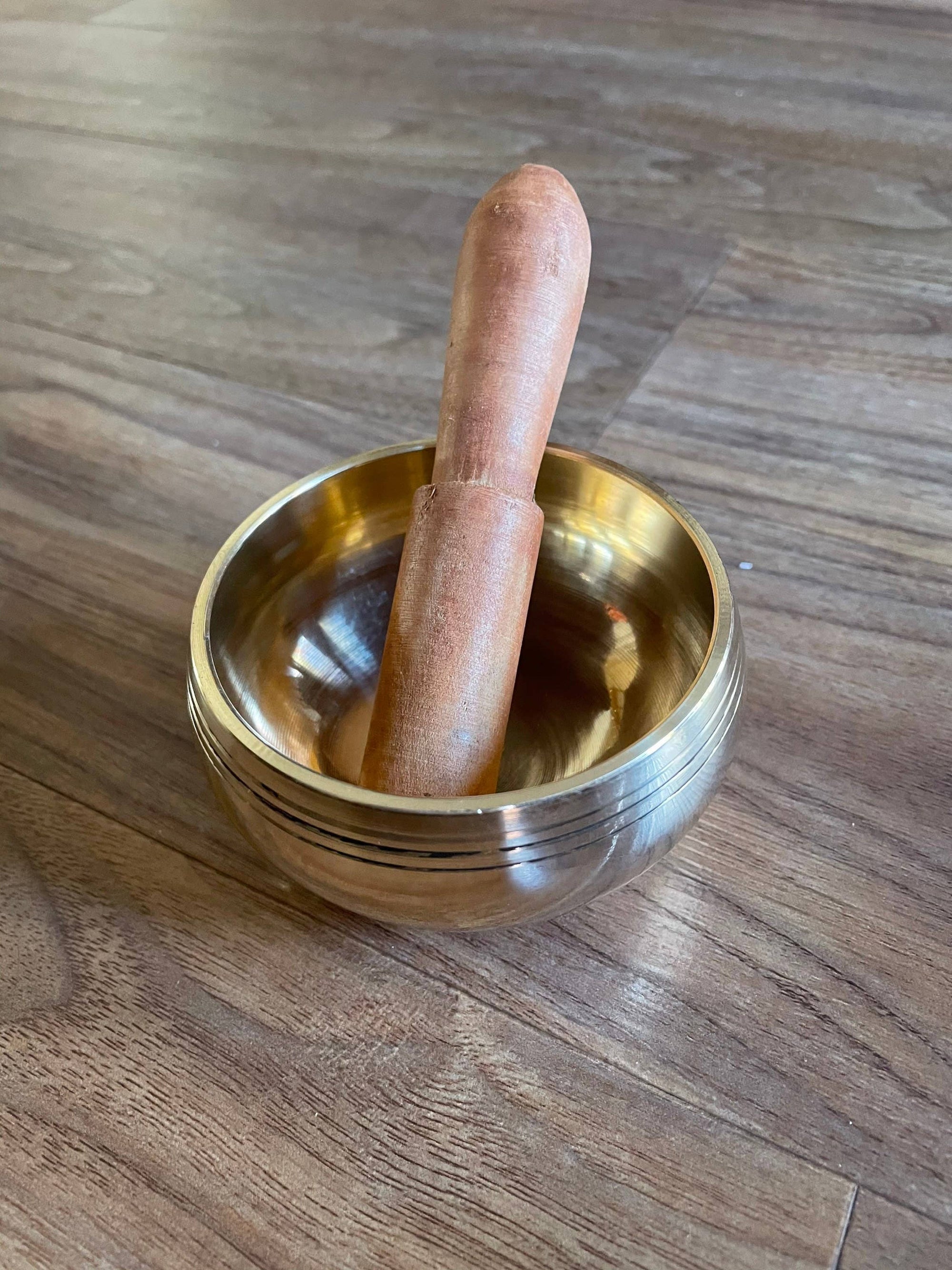 Handmade Tibetan Singing Bowl with Carrying Case