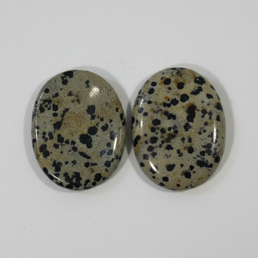 Dalmatian Jasper Comfort Stone - Sacred Crystals Tumbled Stones