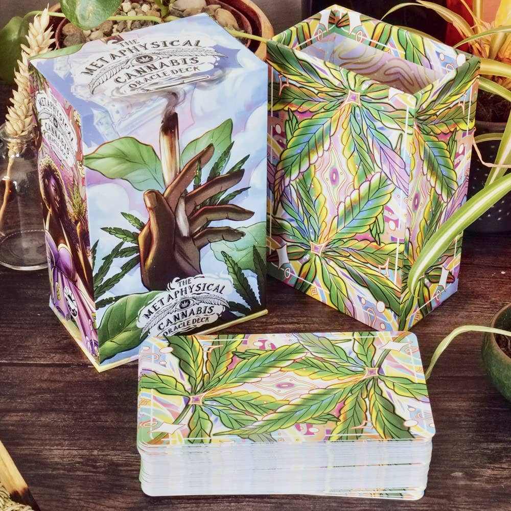 Deck - Metaphysical Cannabis Oracle Deck - Sacred Crystals Sacred Book Store