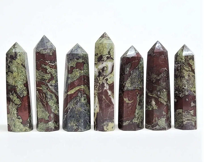 Dragon Blood Jasper Destiny Tower - Sacred Crystals Bloodstone