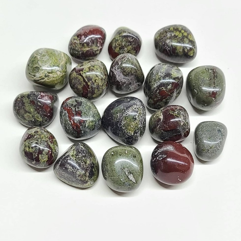 Dragon Blood Jasper Tumble Stone - Sacred Crystals Tumbled Stones