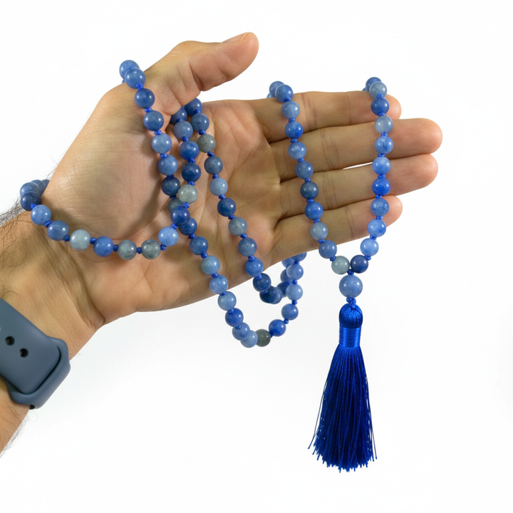 Dumortierite Mala - Hands