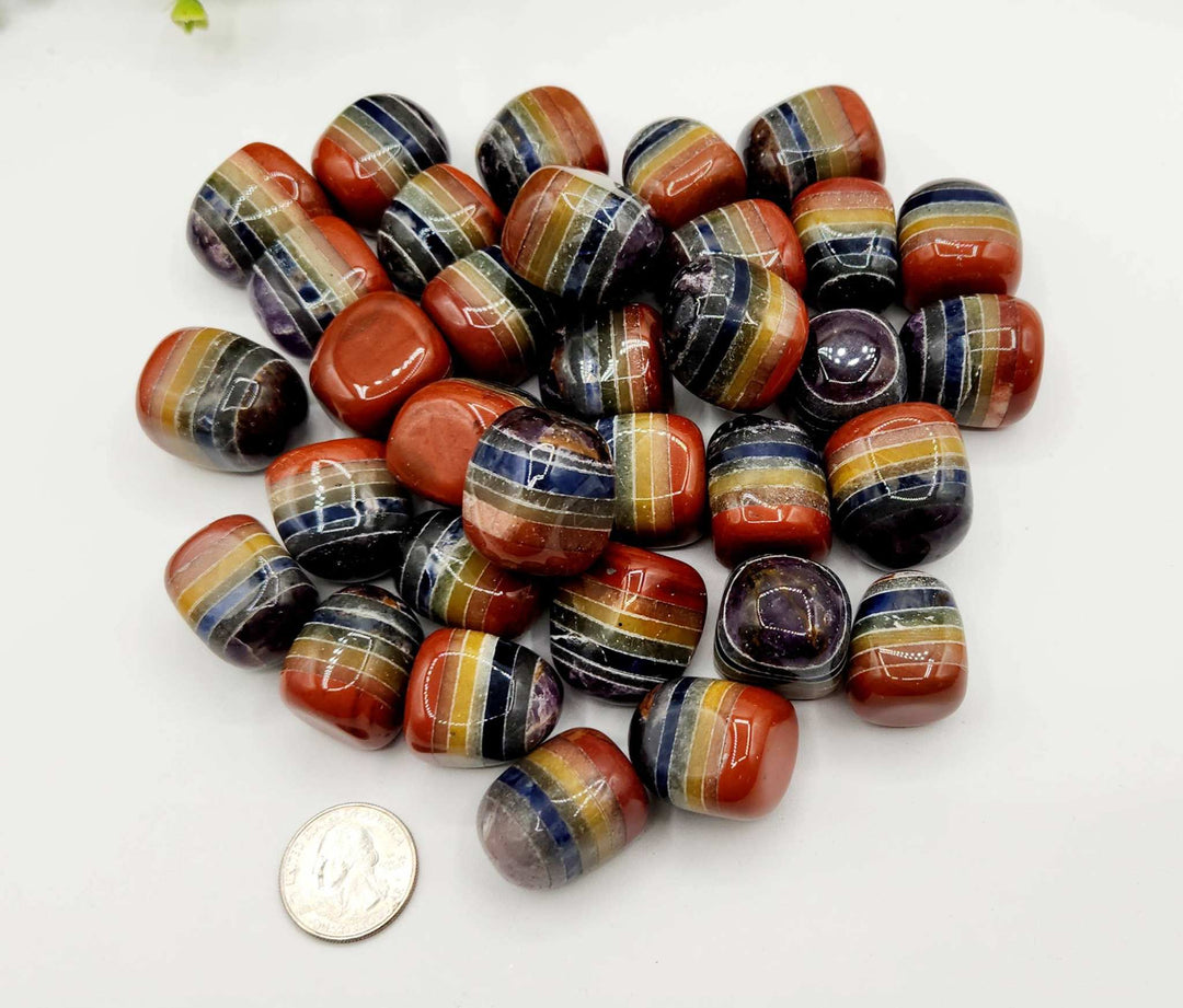 Seven Chakra Tumble Stone