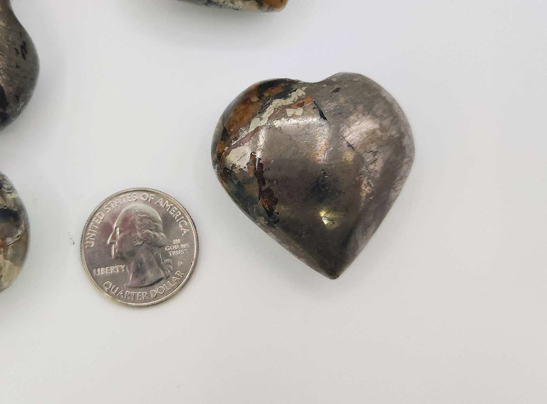 Golden Healer with Pyrite Hearts-0.5 kg/1.1lbs. (40mm)