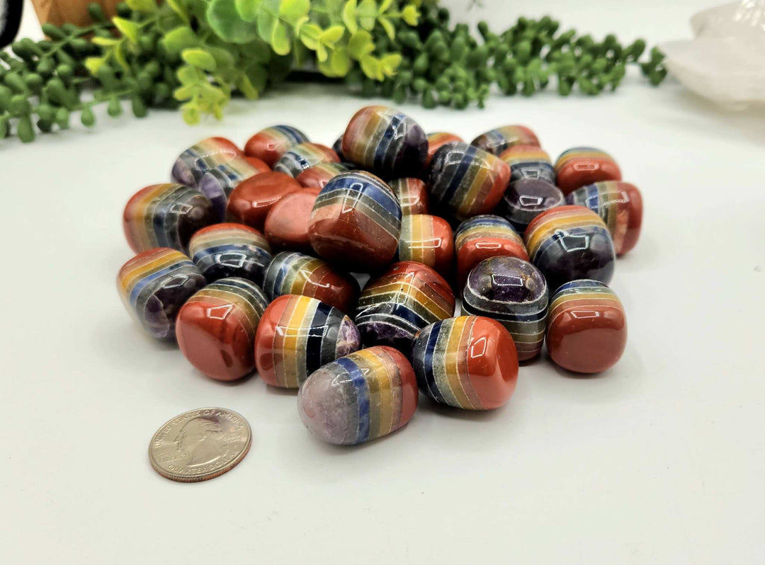 Seven Chakra Tumble Stone