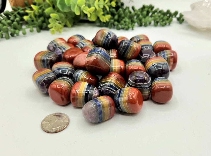 Seven Chakra Tumble Stone