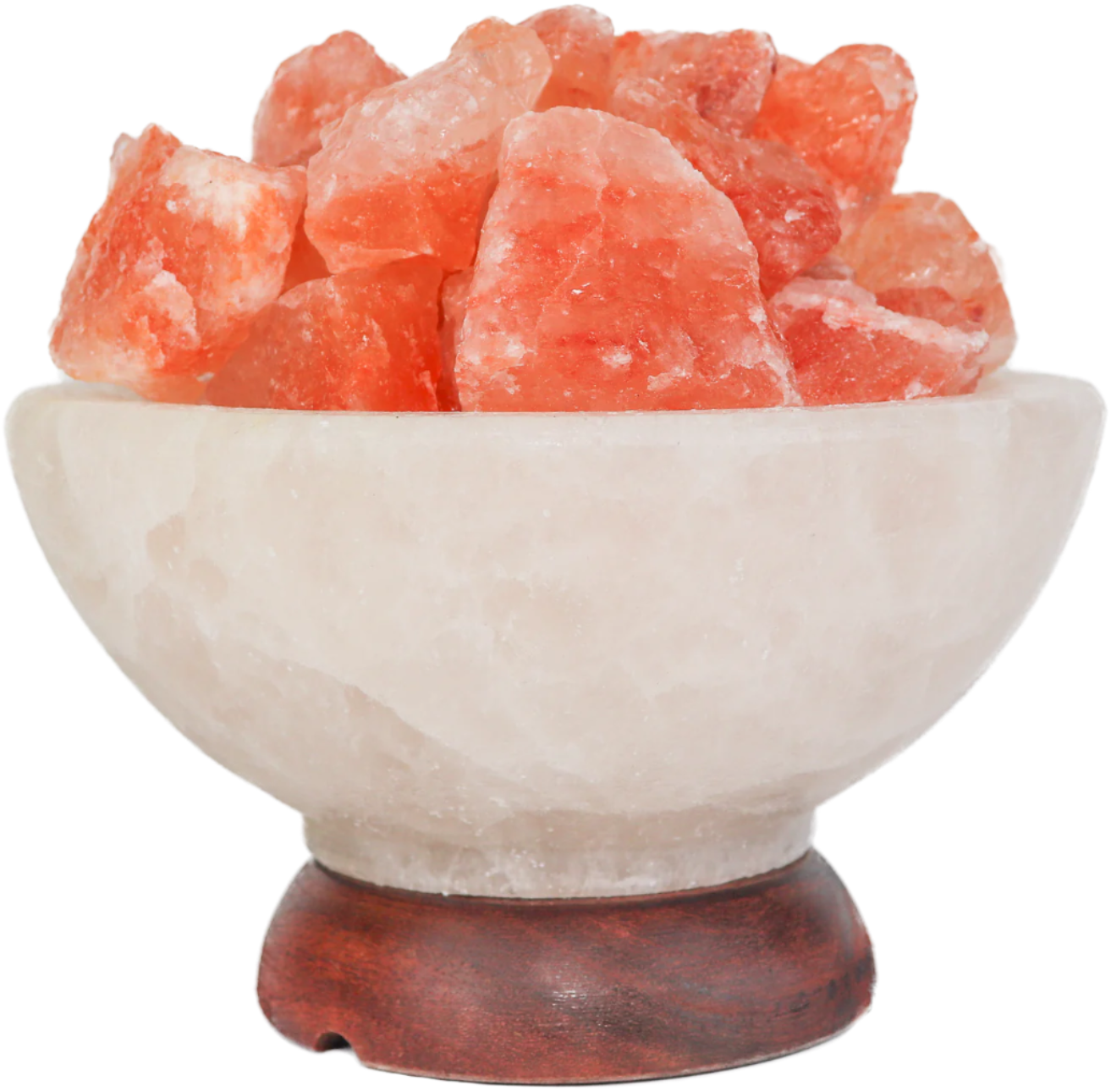 Himalayan Salt &quot;Fire On Ice&quot; Abundance Bowl 7&quot;