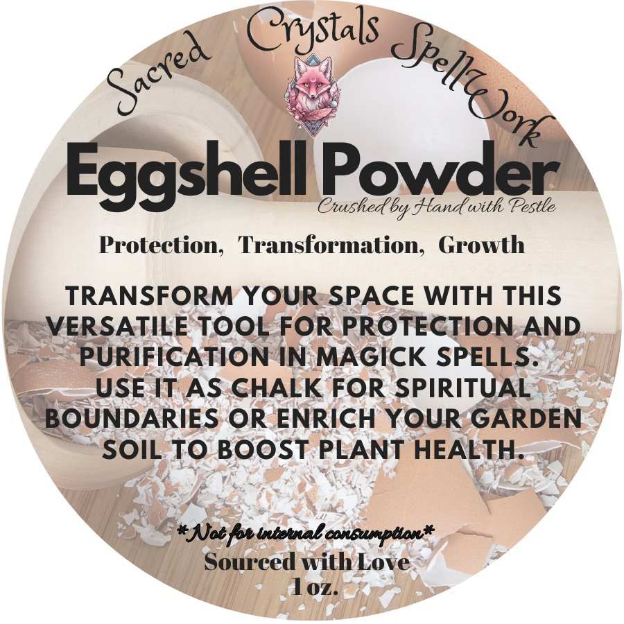 Eggshell Powder 1oz - Sacred Crystals Herbs