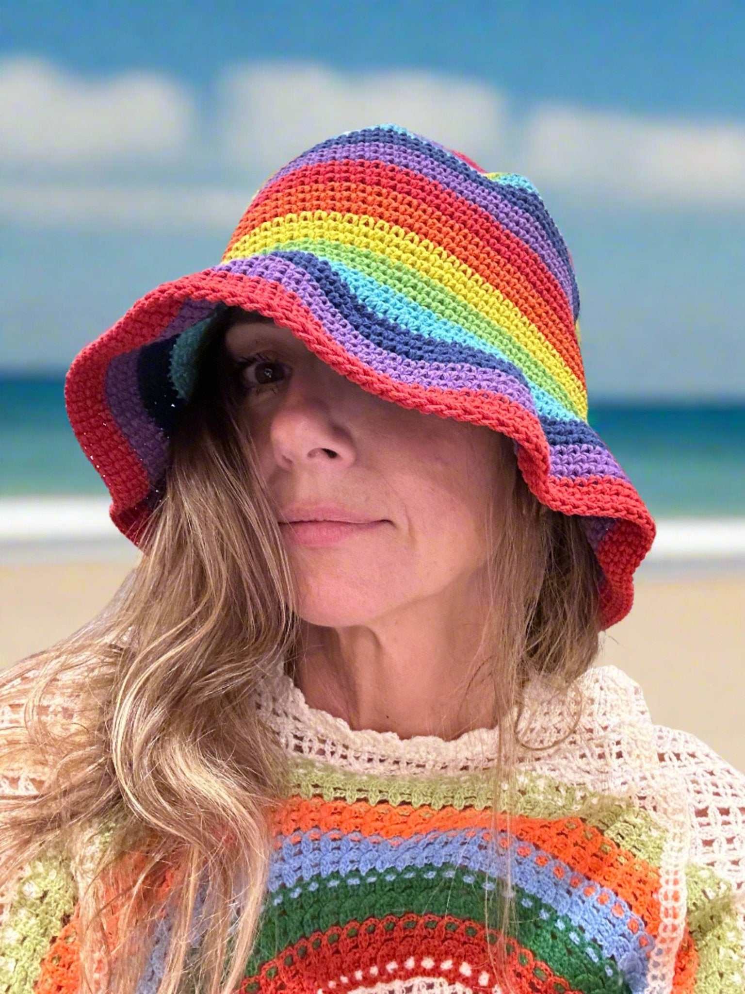 EI - Rainbow Pride Bucket Hat - Sacred Crystals Apparel