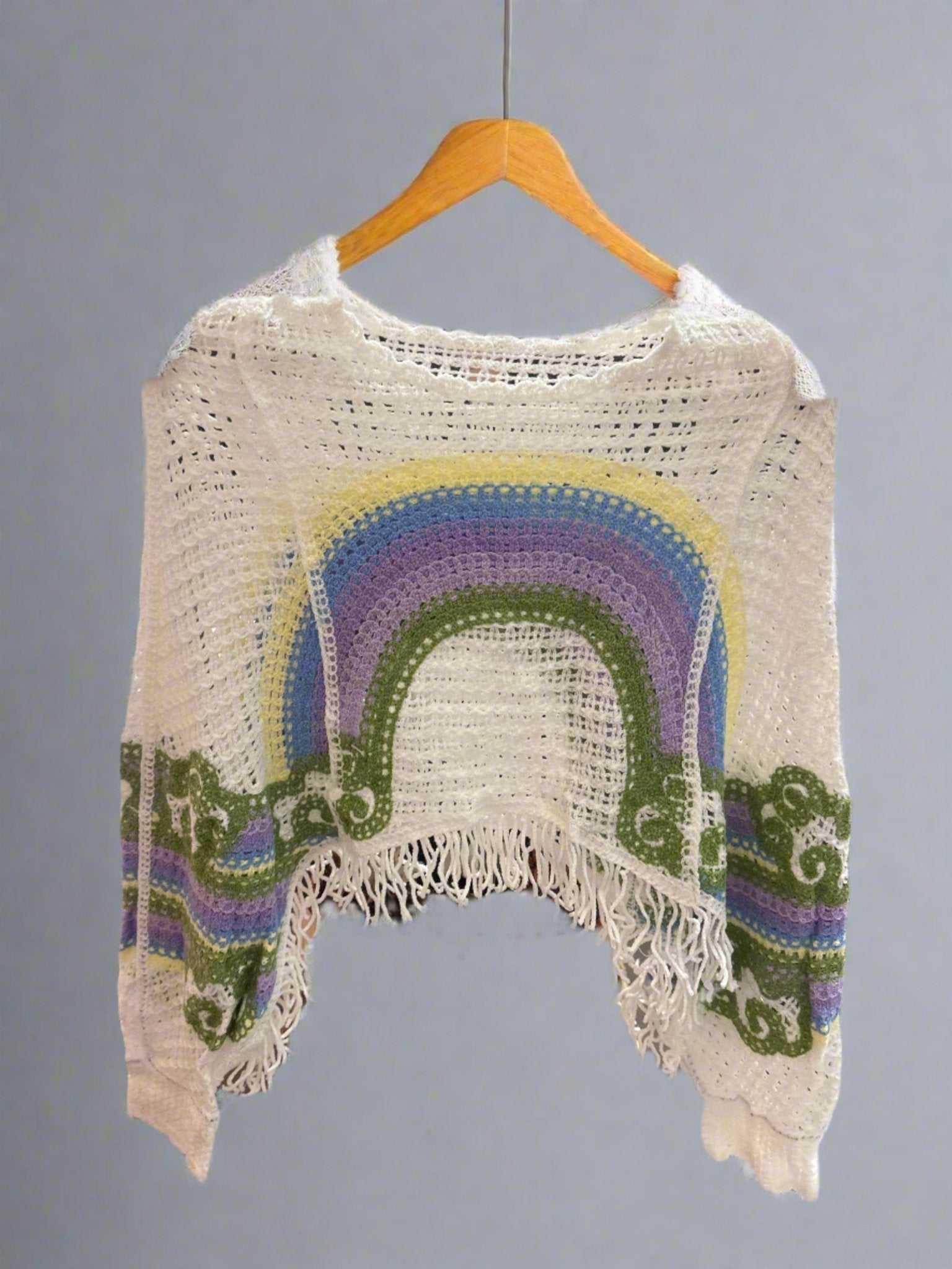 EI - Rainbow Shrug - Sacred Crystals Apparel