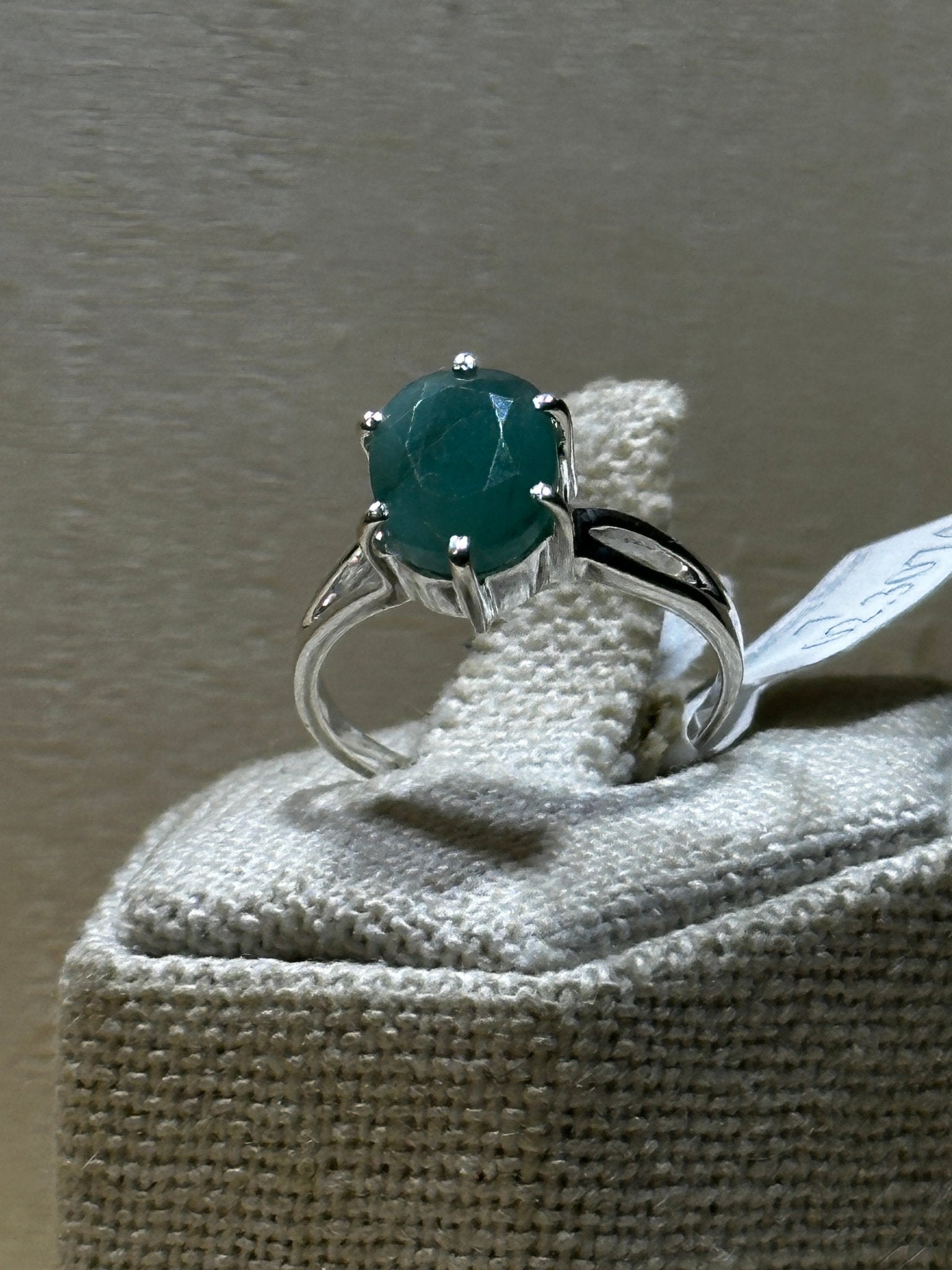 Emerald Ring Size 7 (02.3074) - Sacred Crystals Rings