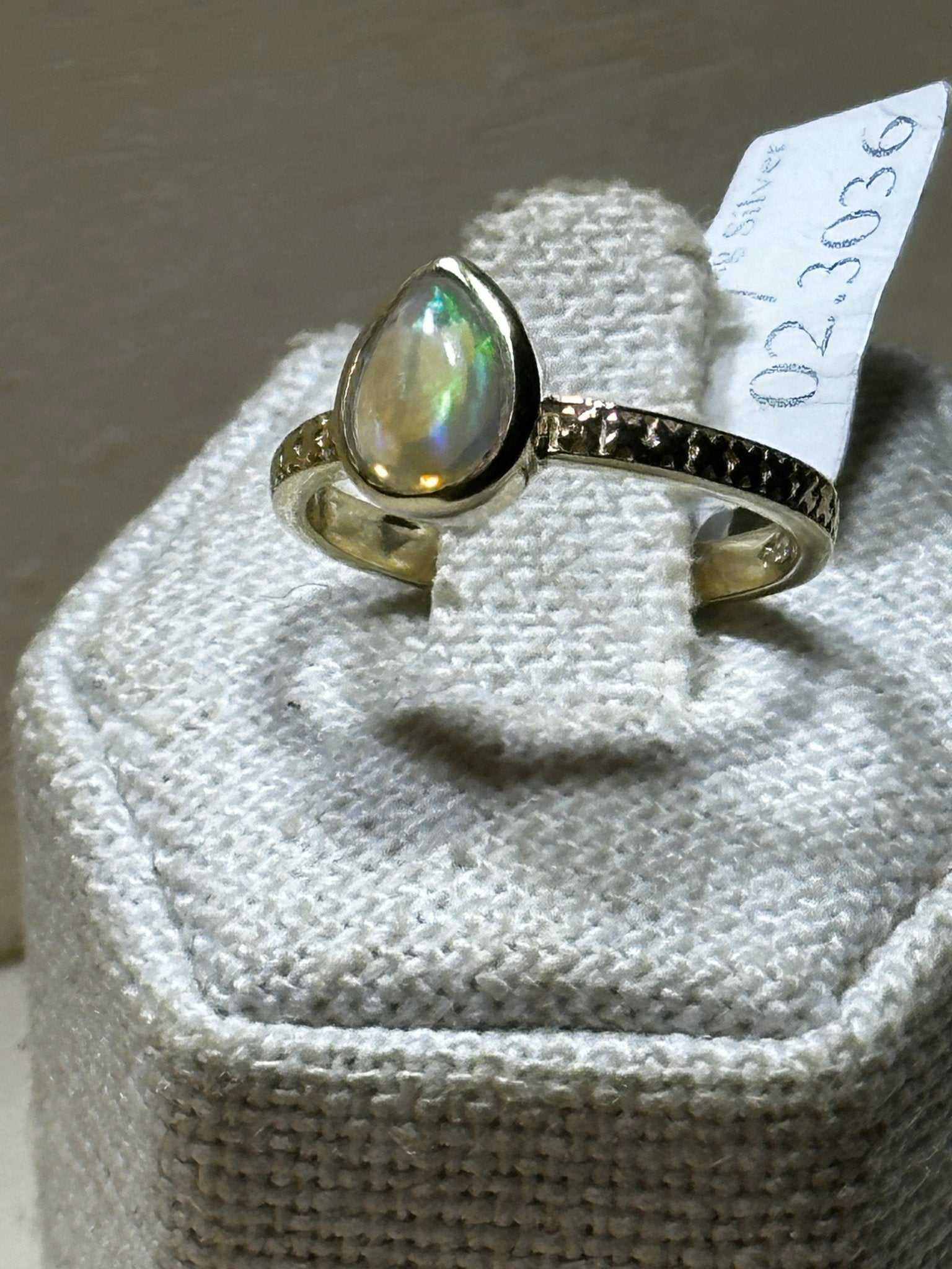 Ethiopian Opal Ring (02.3036) - Sacred Crystals Rings