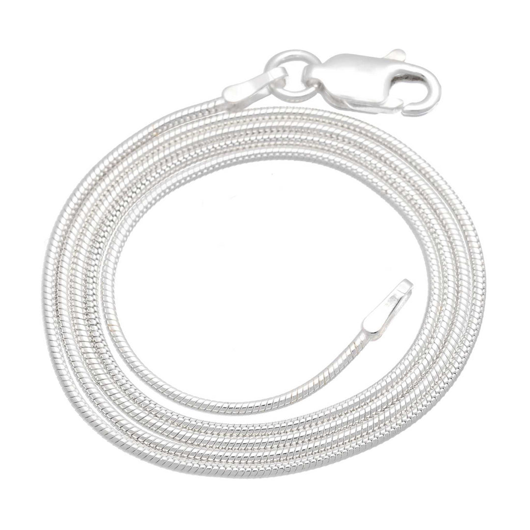 1mm Sterling Silver Italian Snake Chain Necklace