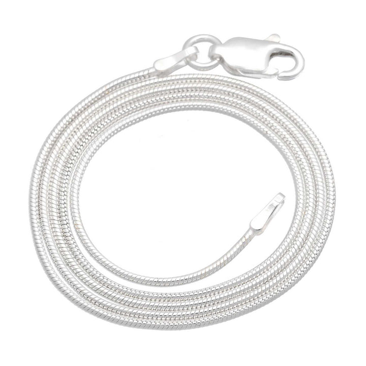 1mm Sterling Silver Italian Snake Chain Necklace