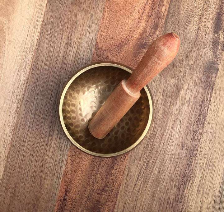 Handmade Tibetan Singing Bowl with Carrying Case