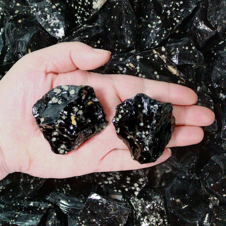 Rough Mexican Snowflake Obsidian