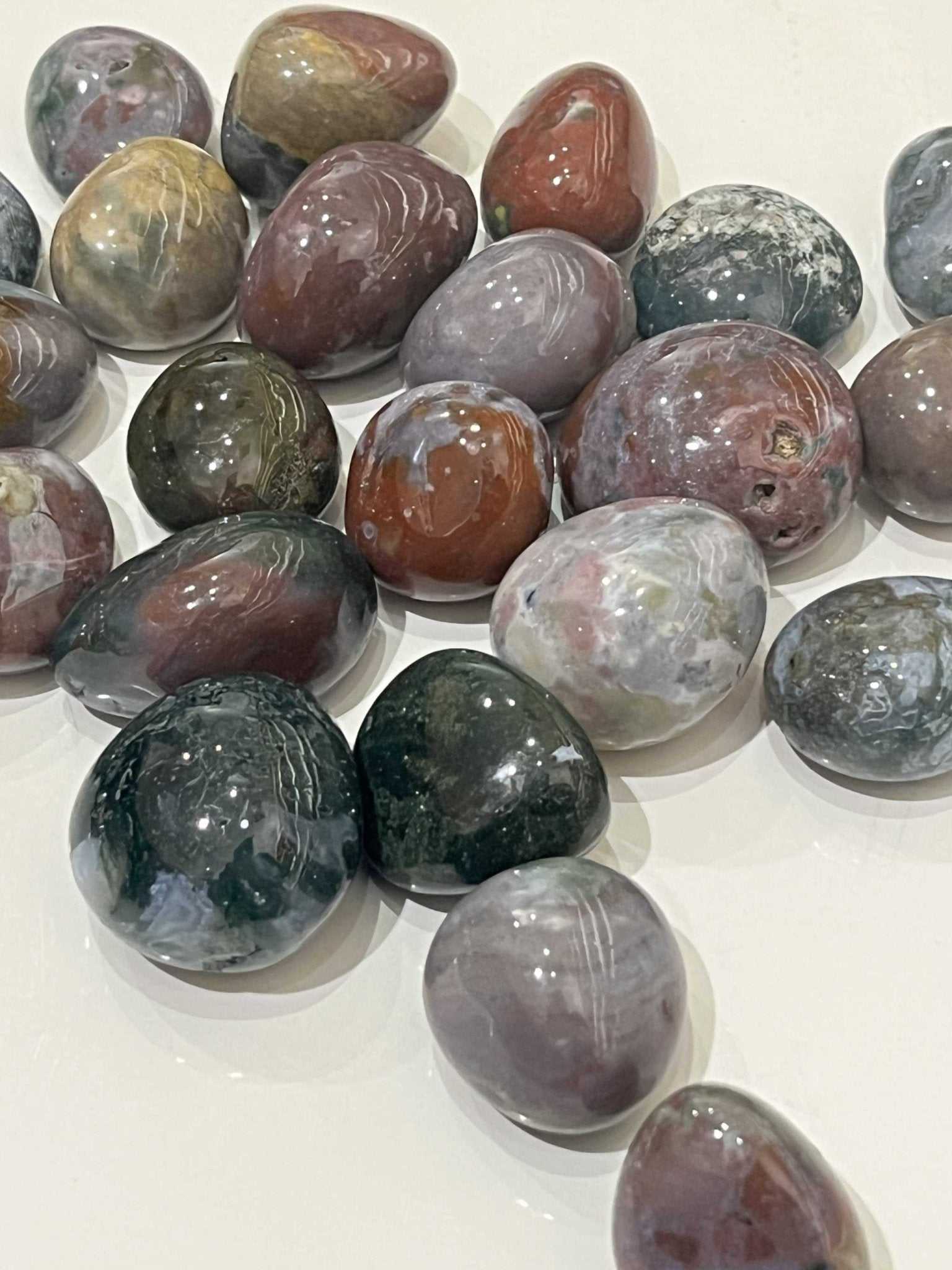 Fancy Jasper Tumbled Stone - Sacred Crystals Tumbled Stones