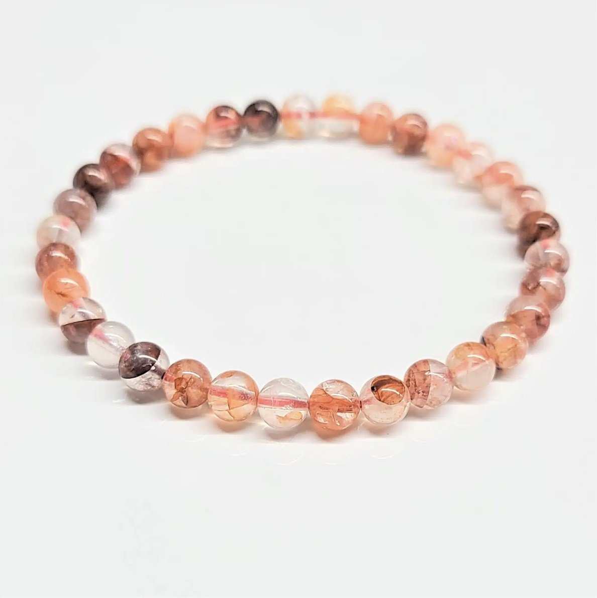 Fire Hematoid Quartz - Sacred Crystals Bracelets