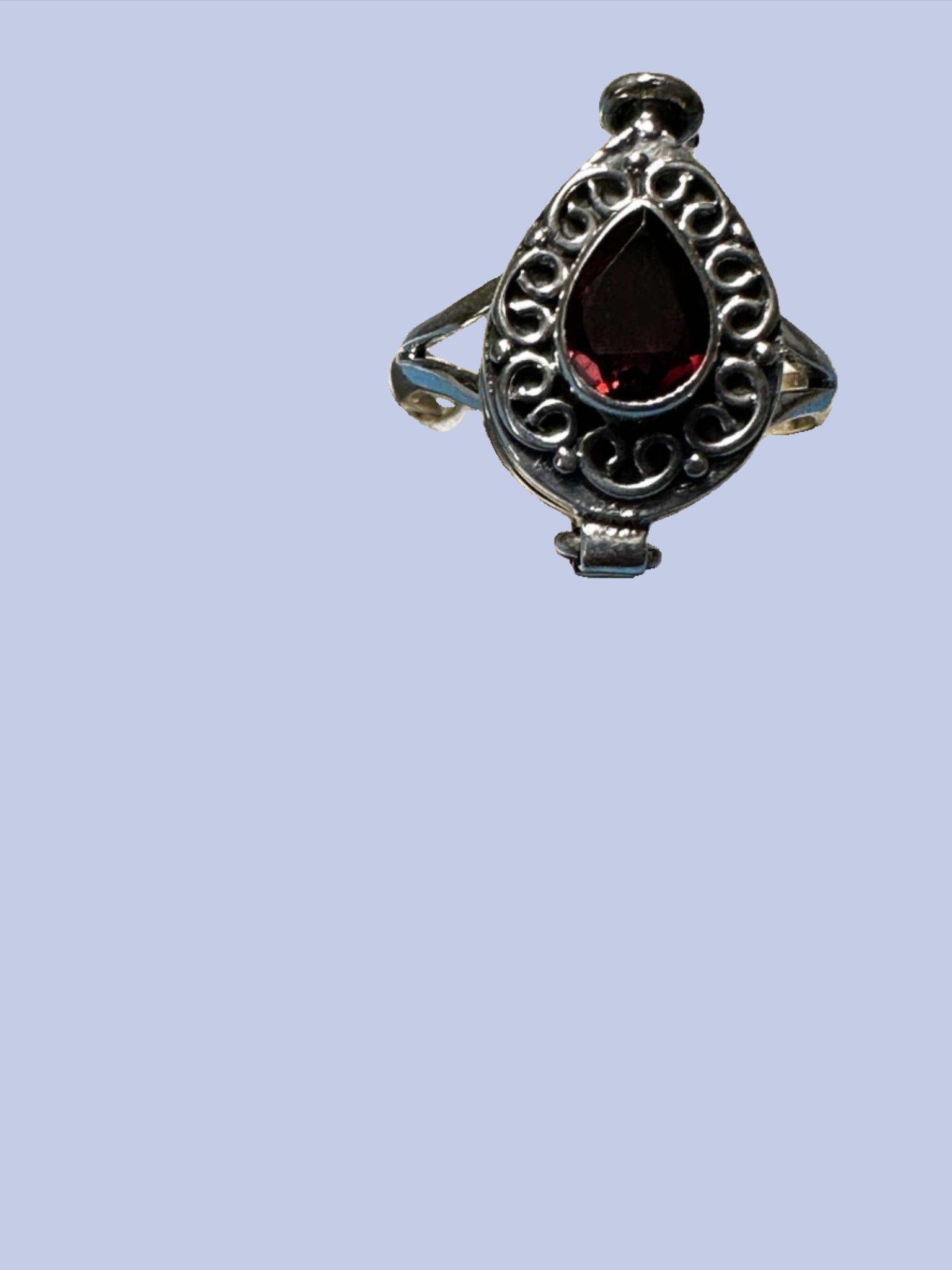 Gemstone Poison Ring 04.2036 - Sacred Crystals Rings