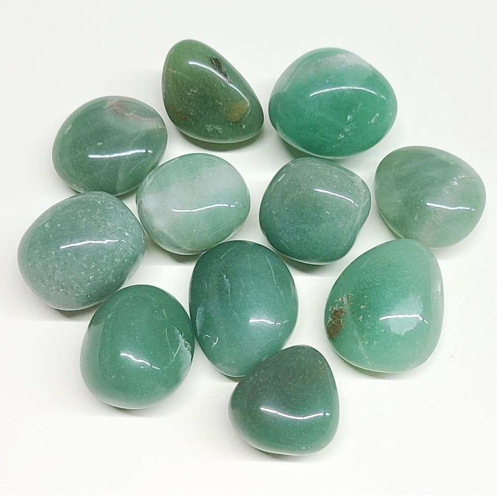Green Aventurine Tumbled Stone - Sacred Crystals Tumbled Stones