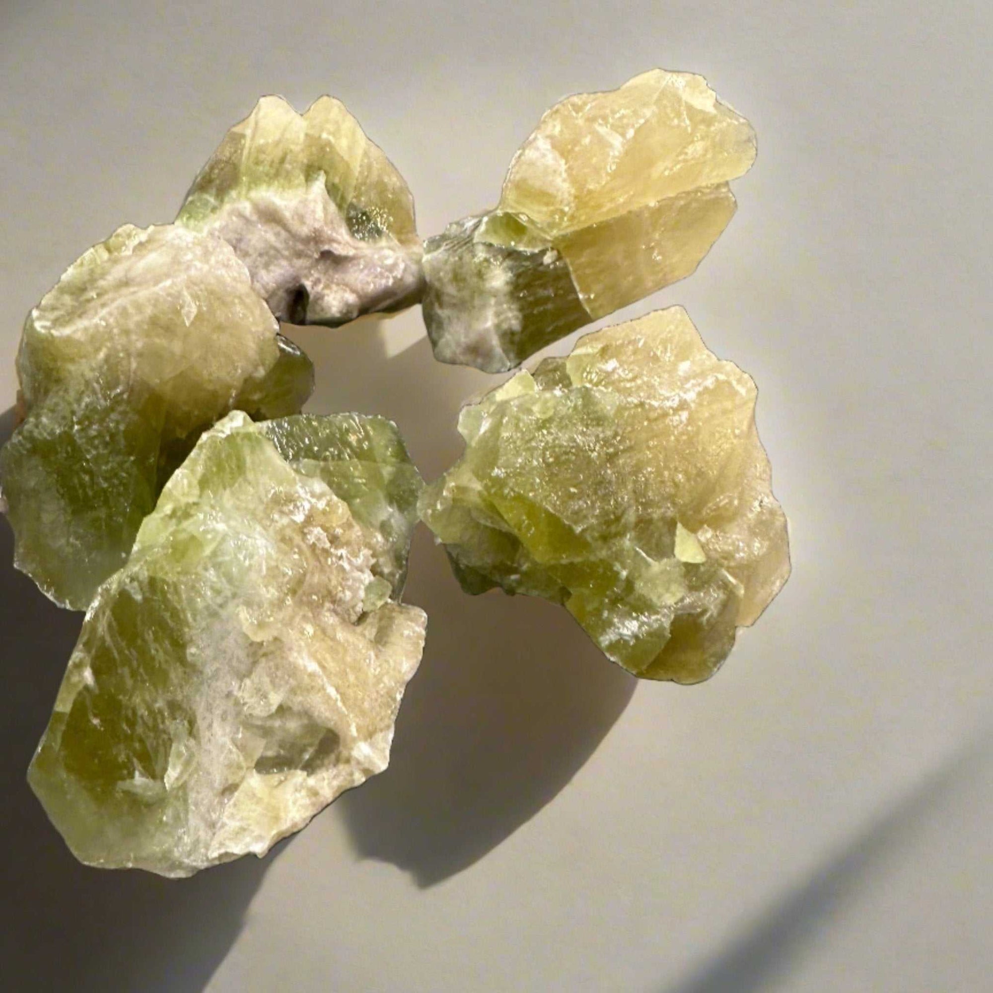 Green Calcite Desk Piece - Rough - Sacred Crystals Rough Stones