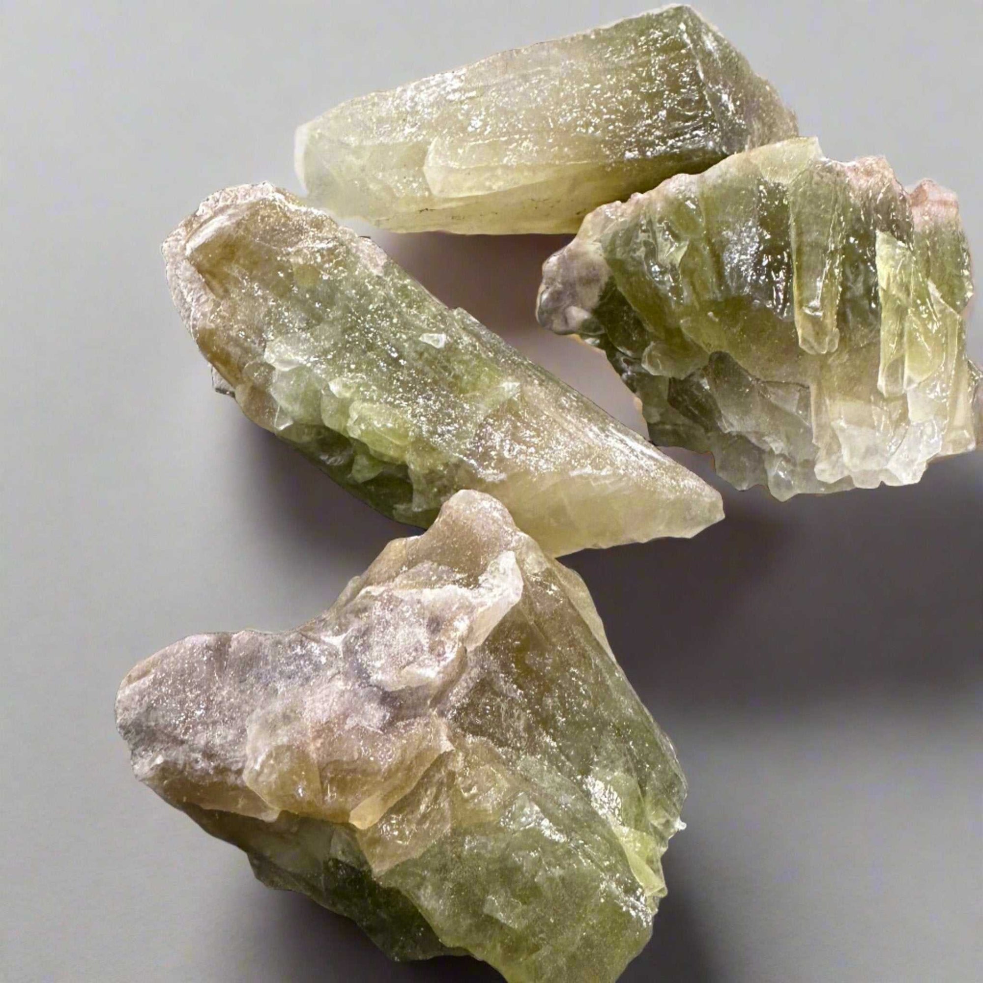 Green Calcite Desk Piece - Rough - Sacred Crystals Rough Stones