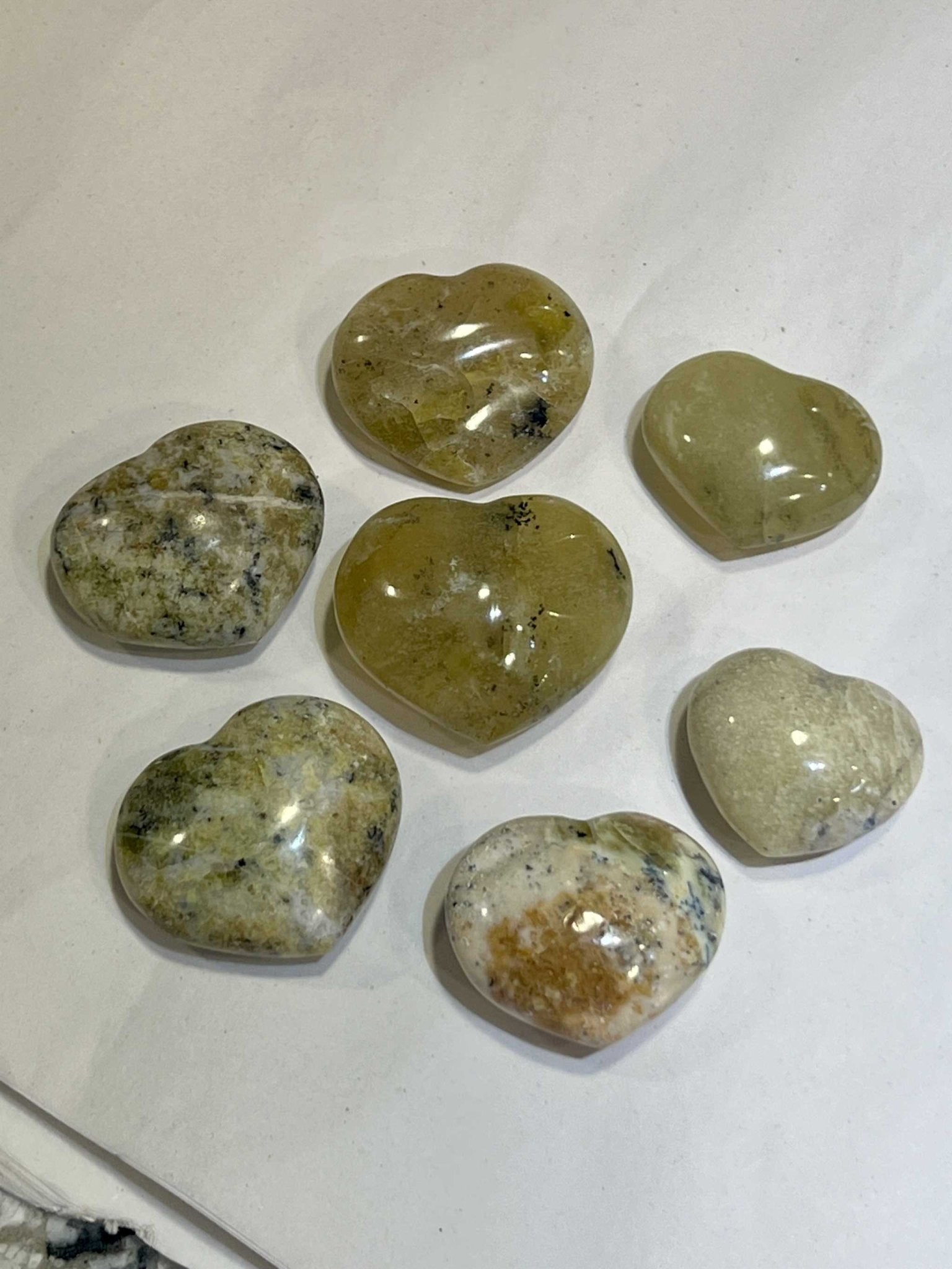 Green Opal Pocket Heart - Sacred Crystals Hearts