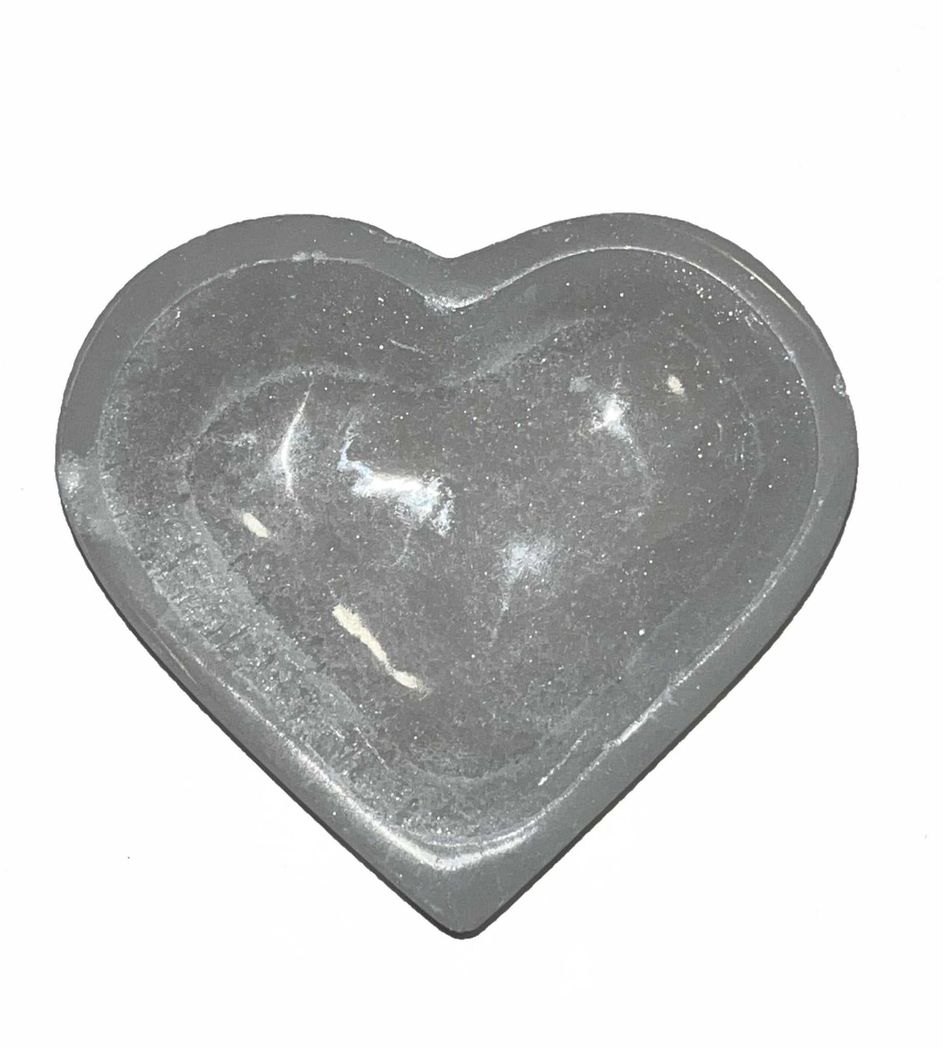 Heart Selenite Bowl 10cm - Sacred Crystals Selenite