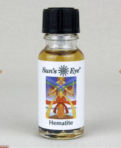 Hematite Oil .5 oz - Sacred Crystals 0.5 oz Oils