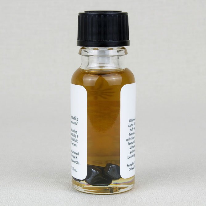 Hematite Oil — back label