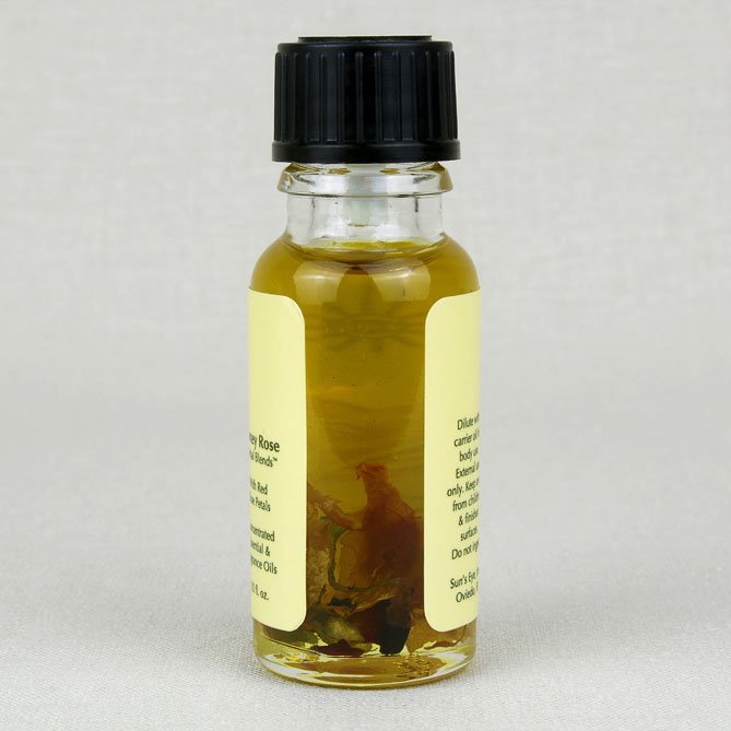 Honey Rose Oil — back label