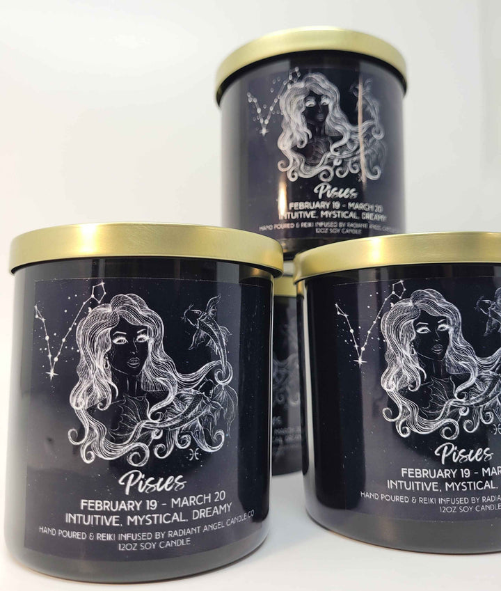 Pisces Zodiac Soy Candle