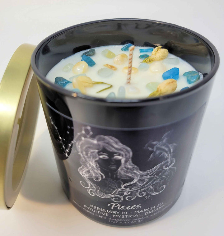 Pisces Zodiac Soy Candle