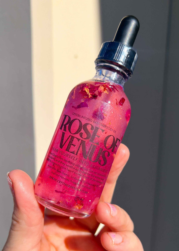 Rose of Venus – Crystal-infused body oil