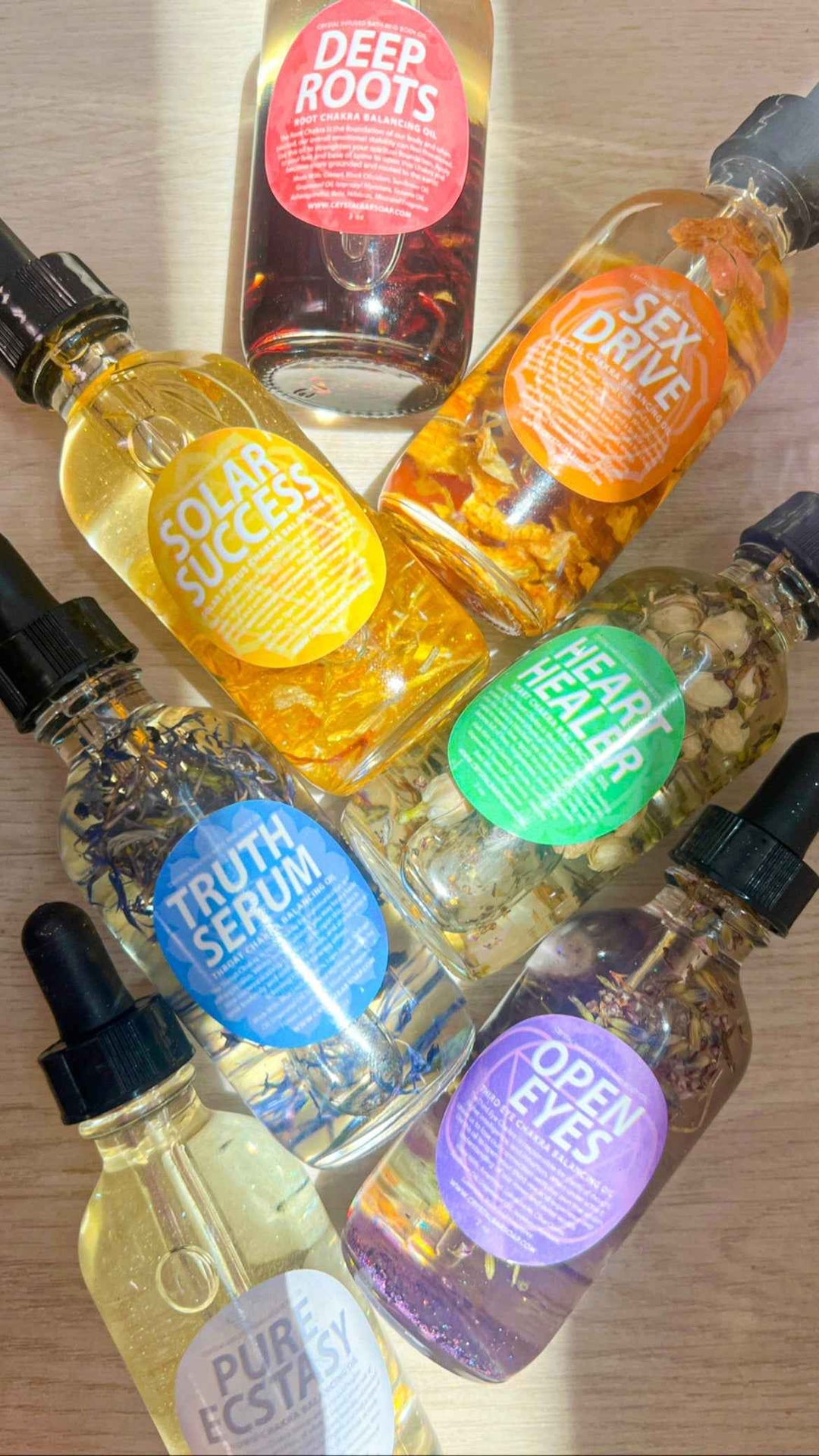 Pure ecstasy – Crystal-infused body oil