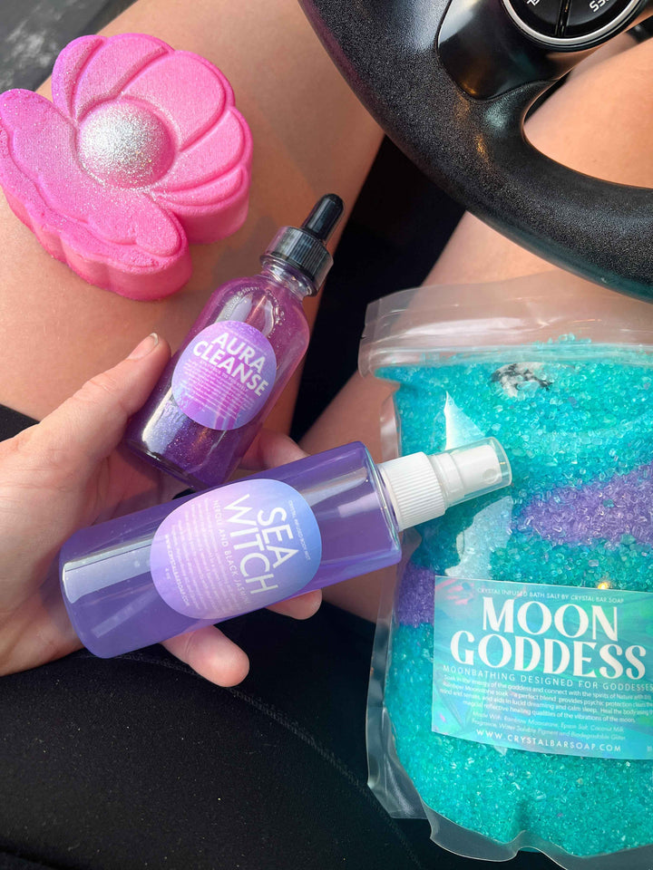 Aura cleanse – Crystal-infused body oil