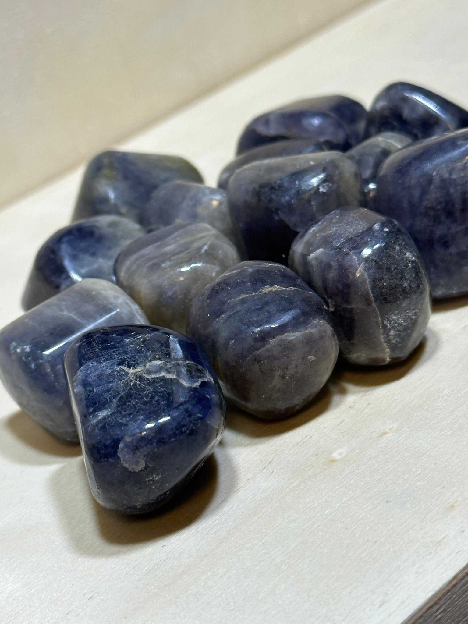 Iolite Tumbled Stone - Sacred Crystals Tumbled Stones