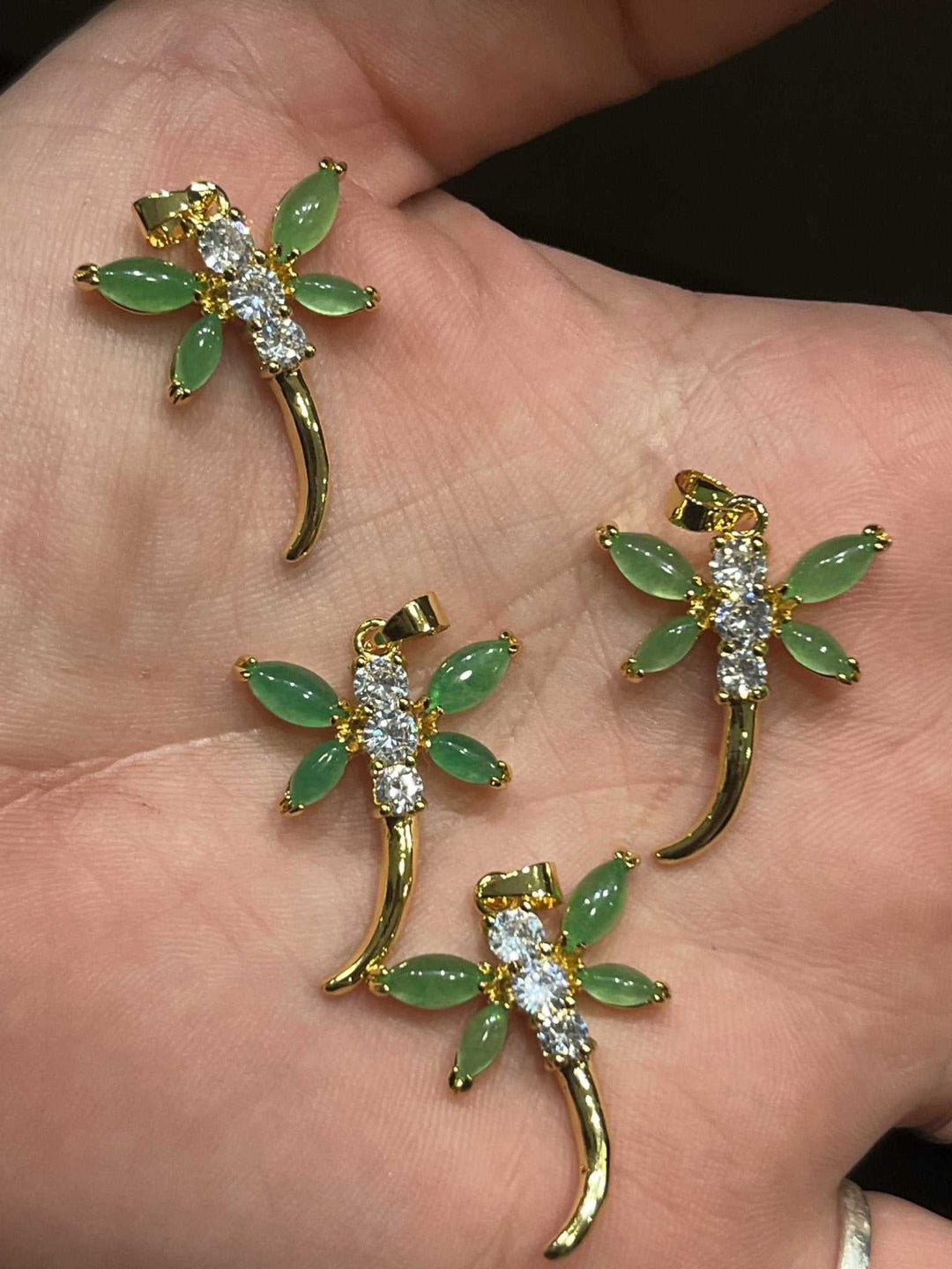 Jade Dragonfly Necklace - Sacred Crystals Chains and Necklaces