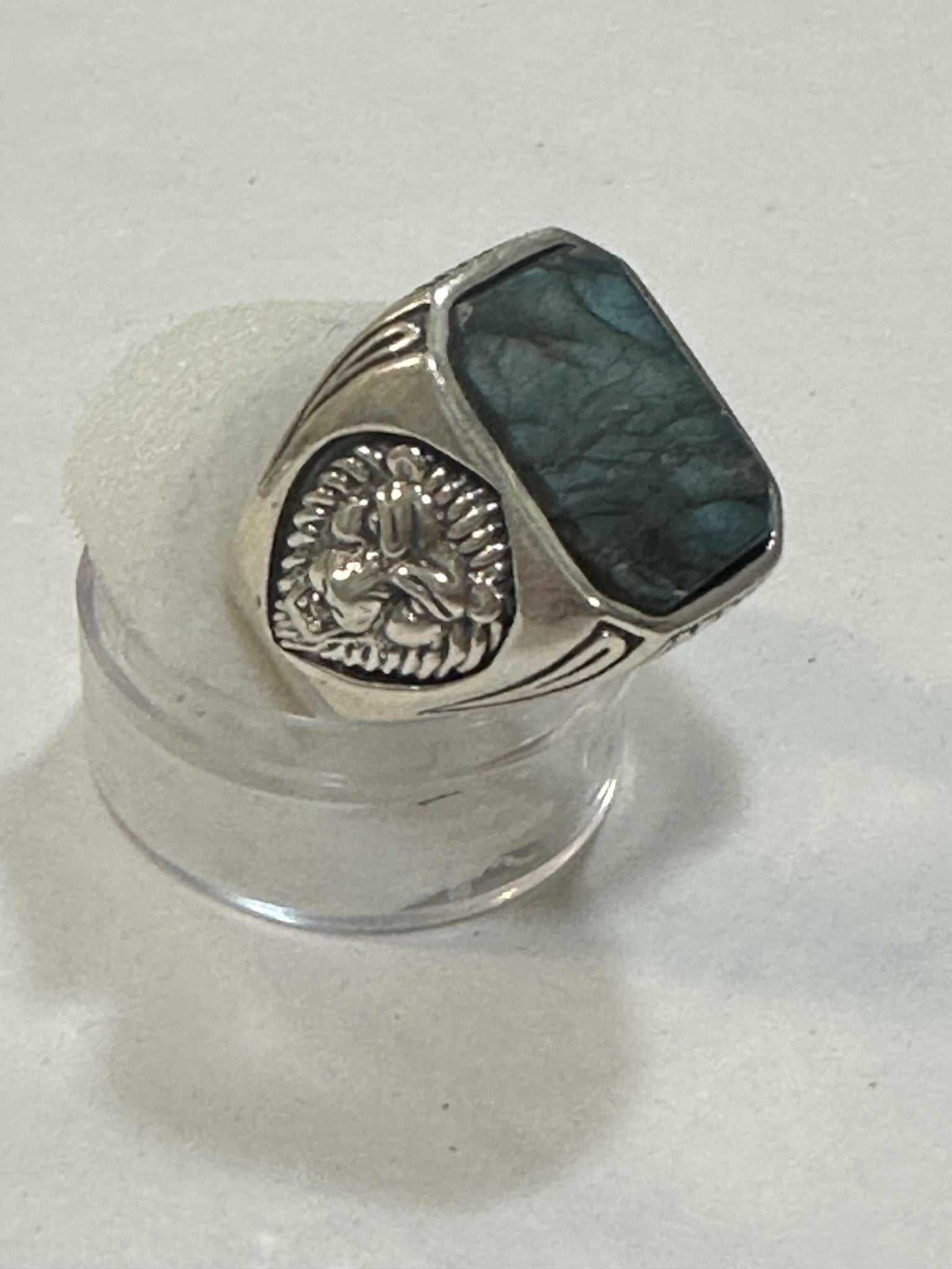 Labradorite Ring - &quot;Heart of a Lion&quot; - Sacred Crystals Rings