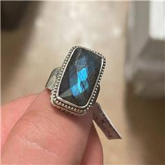 Labradorite Ring - &quot;Ring of Eve&quot; - Sacred Crystals Rings