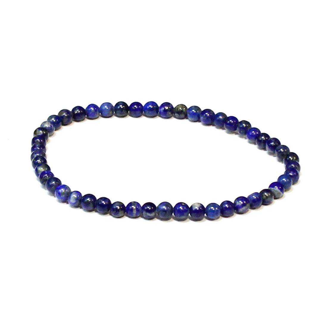 Lapis Bracelet 4mm - Sacred Crystals Jewelry