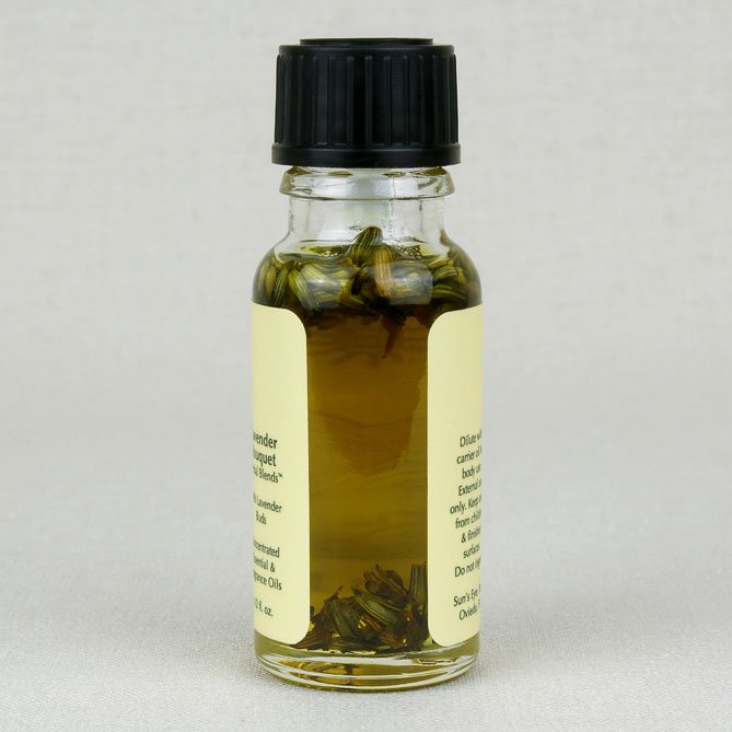 Lavender Bouquet Oil — back label