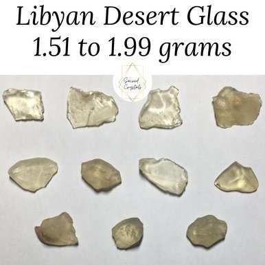 Libyan Desert Glass (1.51 to 1.99 grams) - Sacred Crystals Libyan Tektite