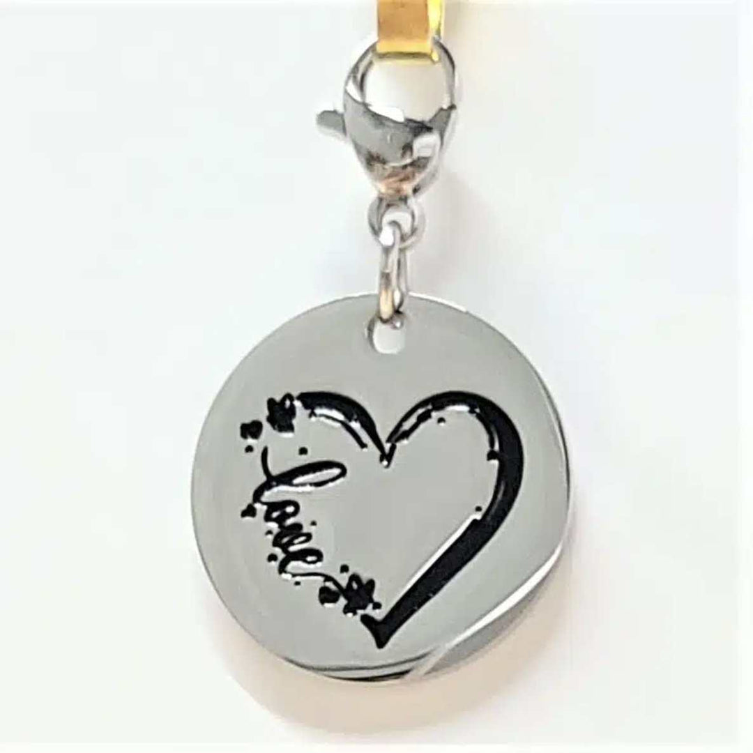 Love Heart Charm Stainless - Sacred Crystals Shop All