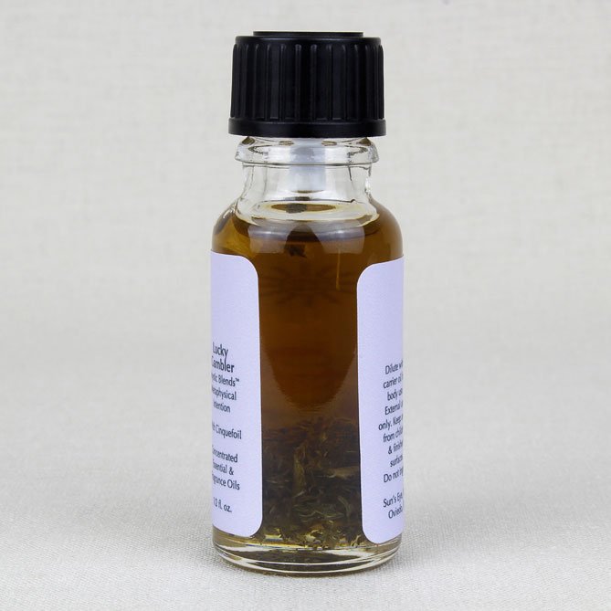 Lucky Gambler Oil — back label