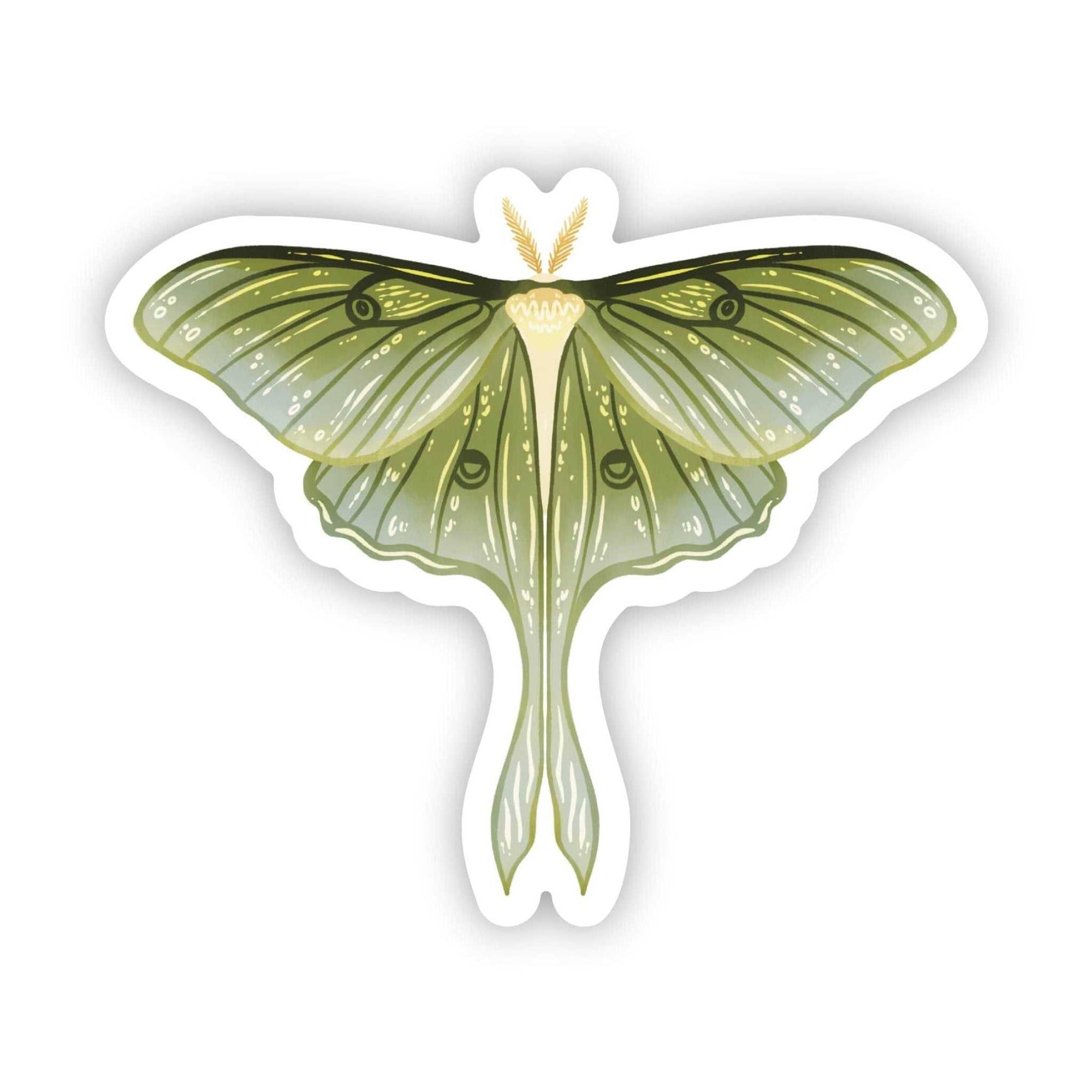 Lunar Moth Sticker - Sacred Crystals Stickers